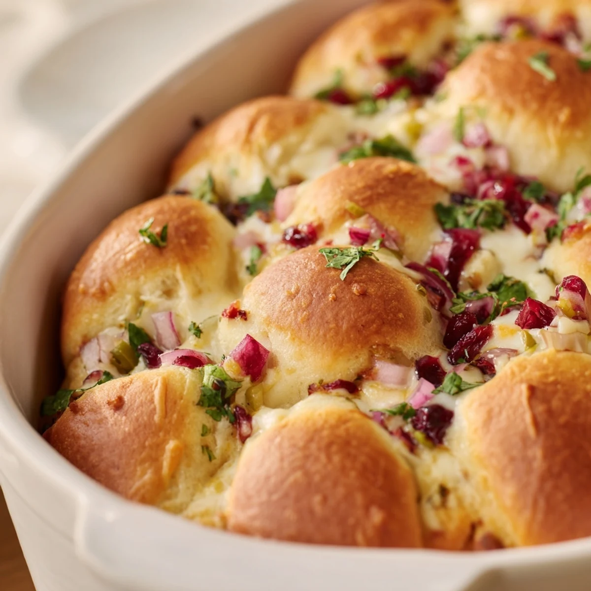 Cranberry Jalapeño Pull-Apart Bread