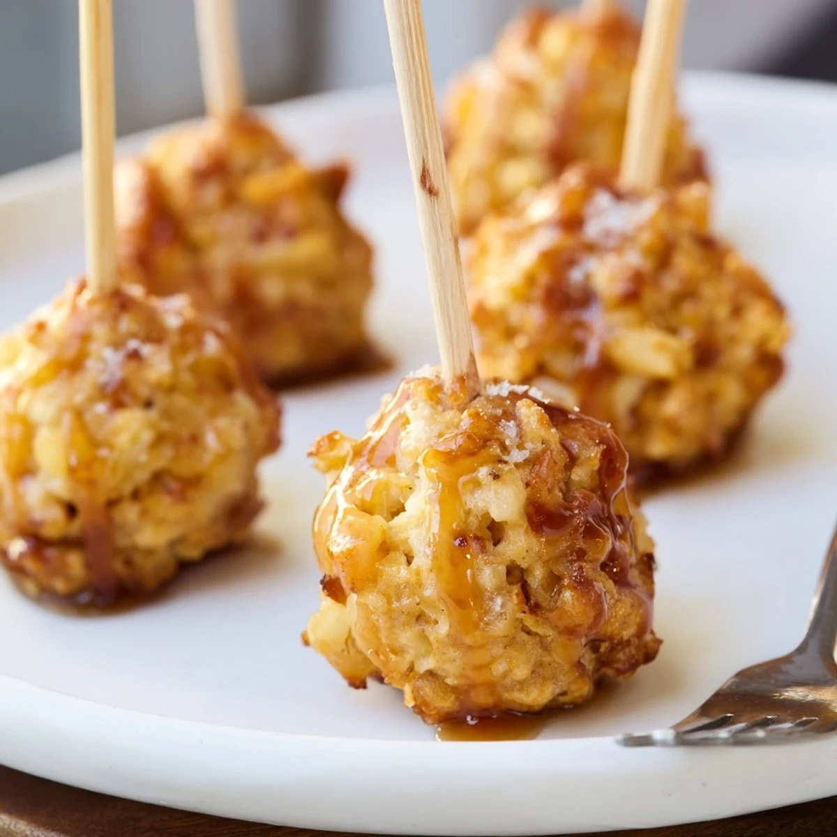 Warm and fluffy Maple Bourbon Apple Cheddar Biscuit Muffin Pops make perfect brunch treats.