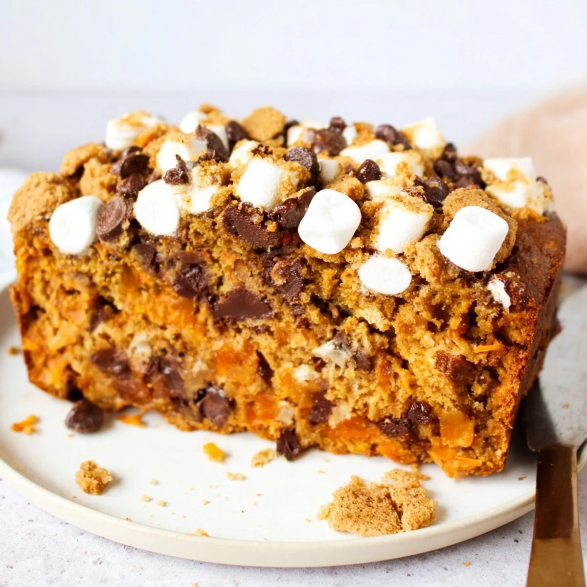 Smores Cheddar Sweet Potato Loaf