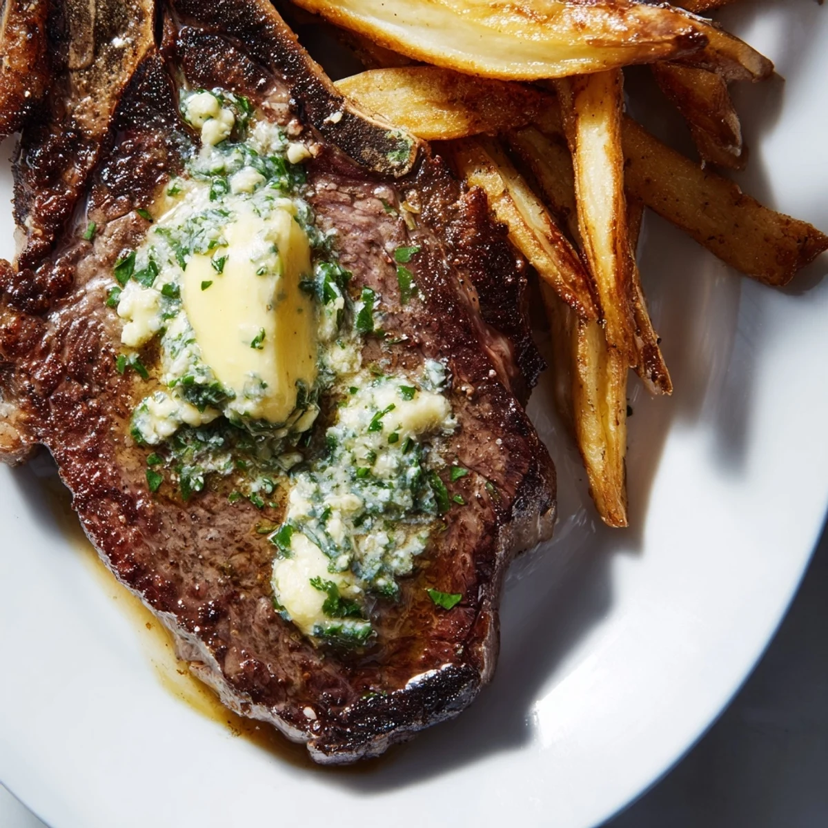 Garlic Butter Steak & Fries