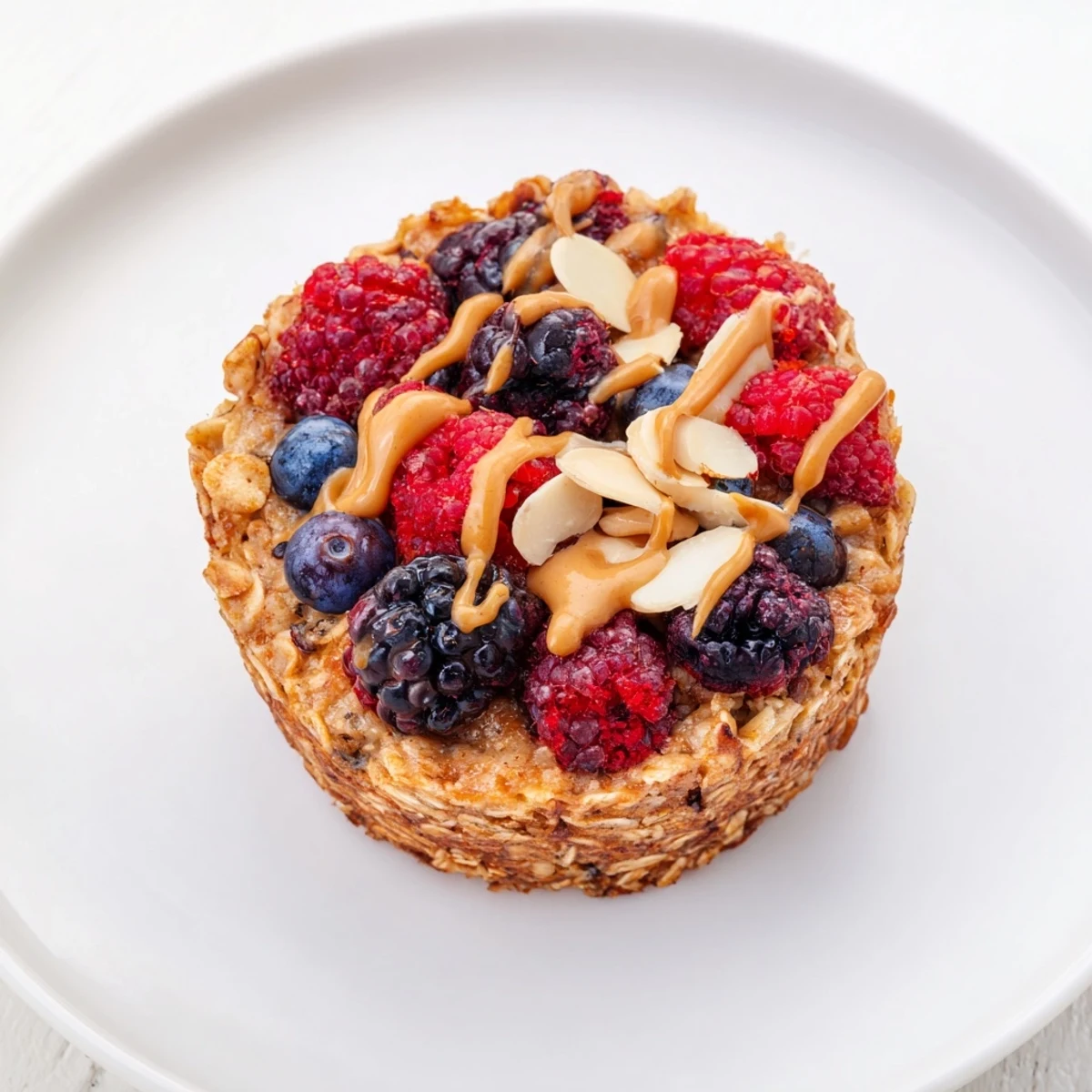 Baked Oatmeal Cups Winter Berries