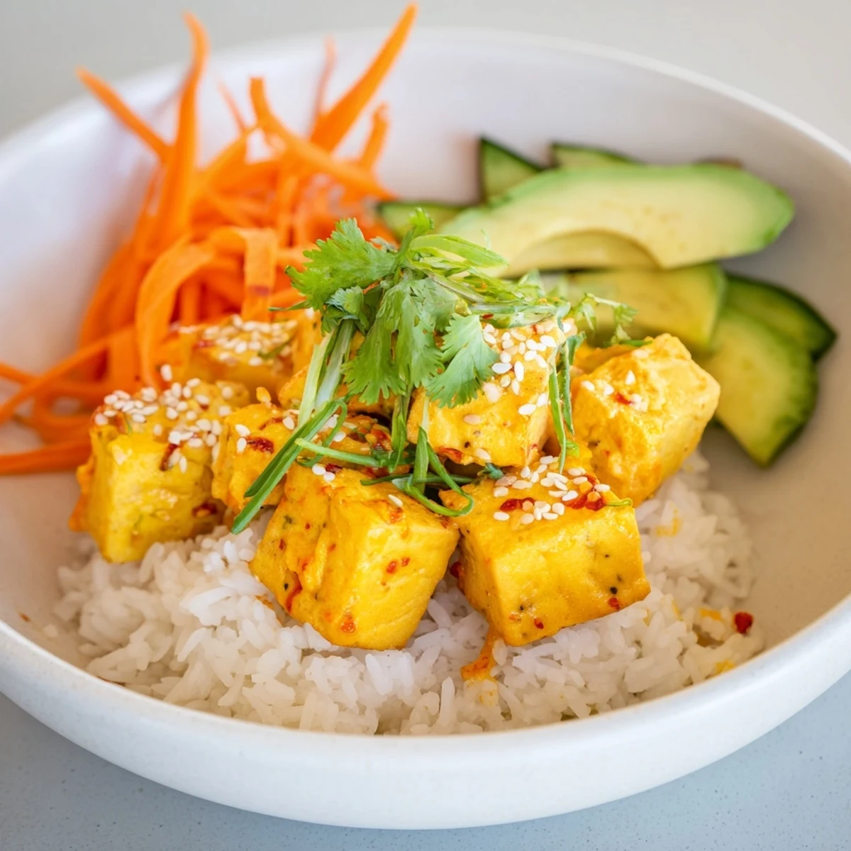 Chili-Mayo Baked Tofu