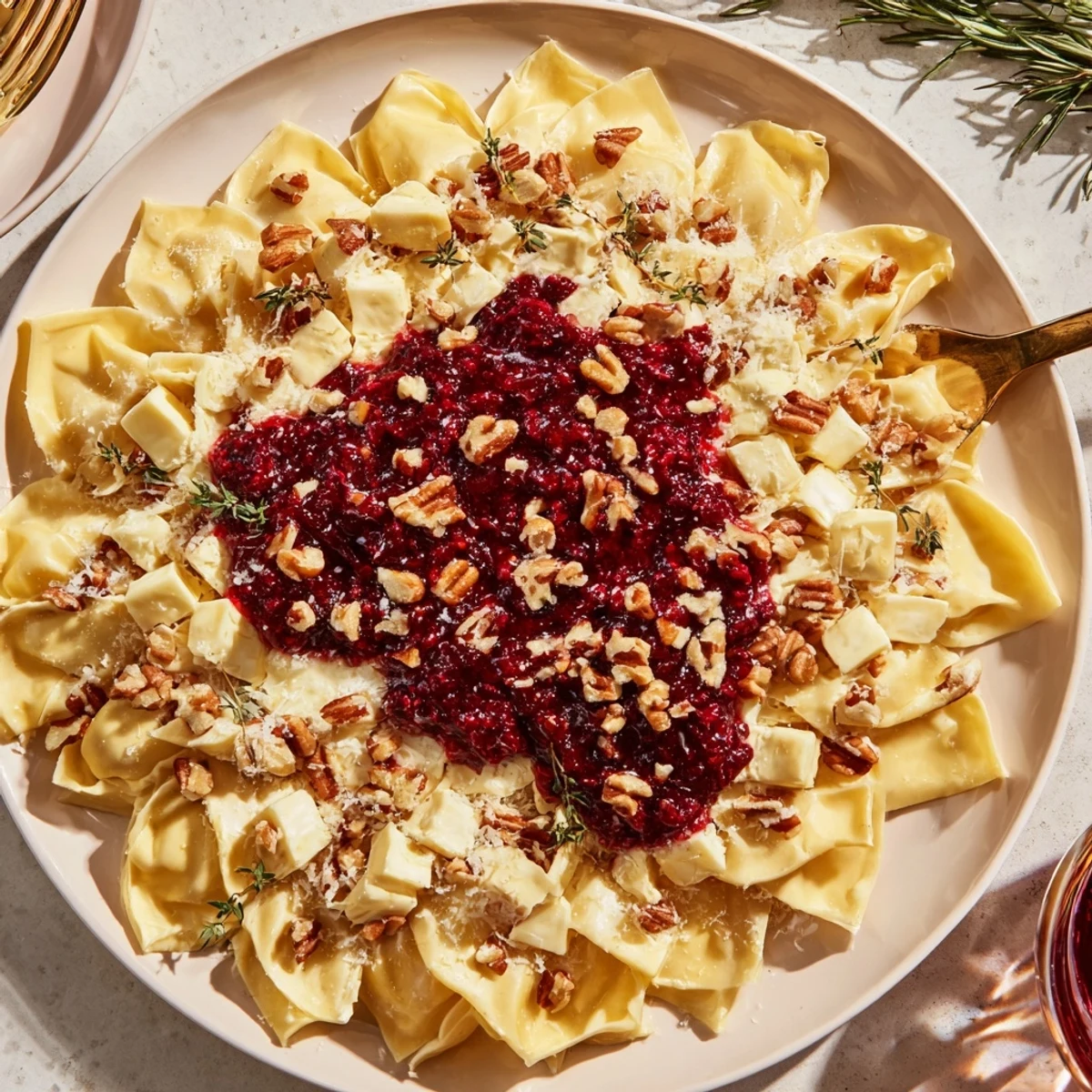 Warm and flaky Cranberry Brie Bites appetizer: a delicious blend of sweet cranberry and creamy Brie.