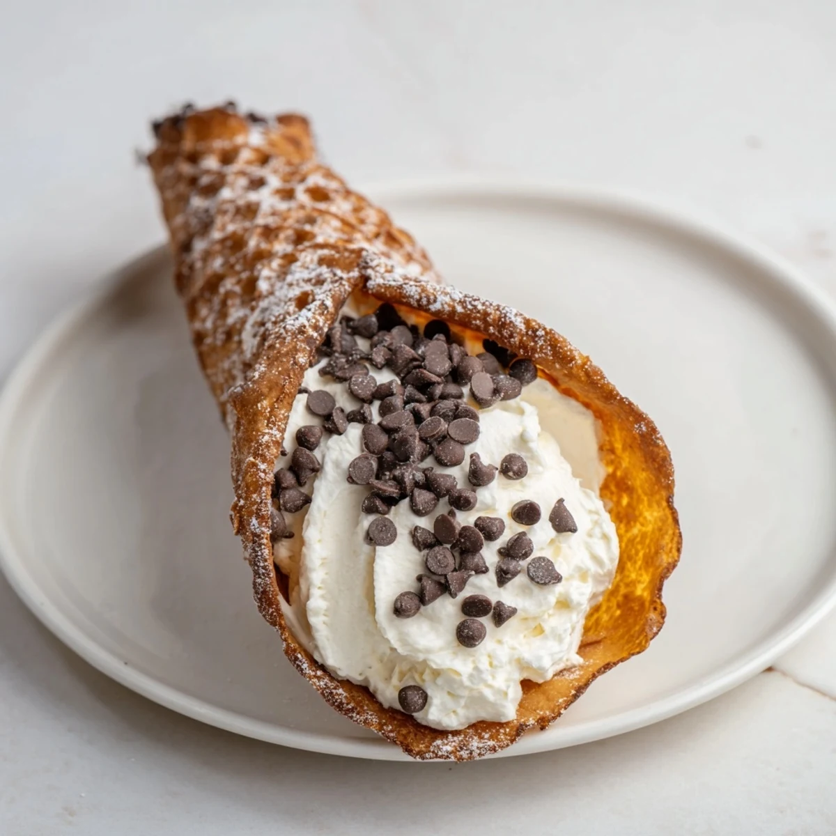 Quick Churro Cheesecake Cones