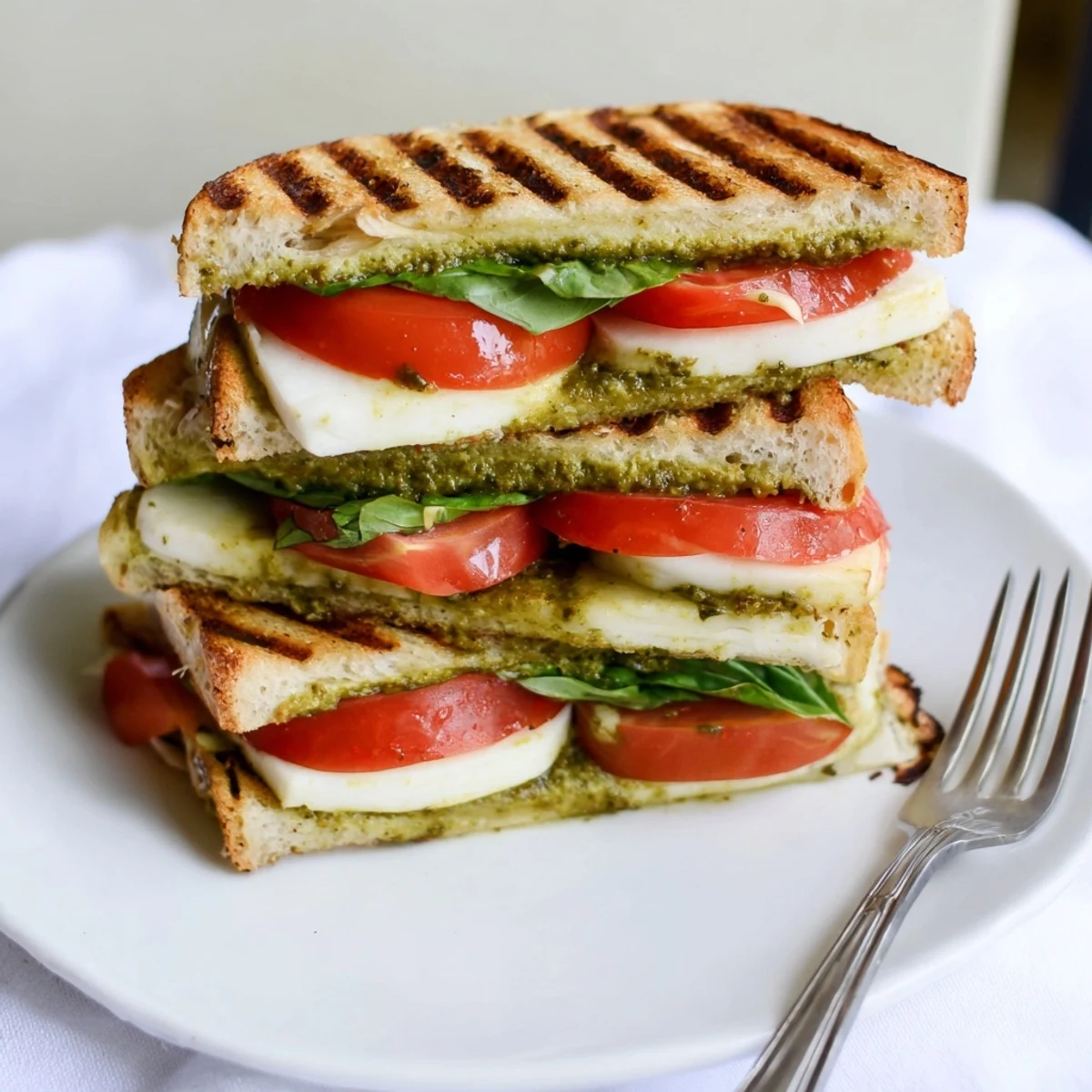 Caprese Pesto Panini Cheese