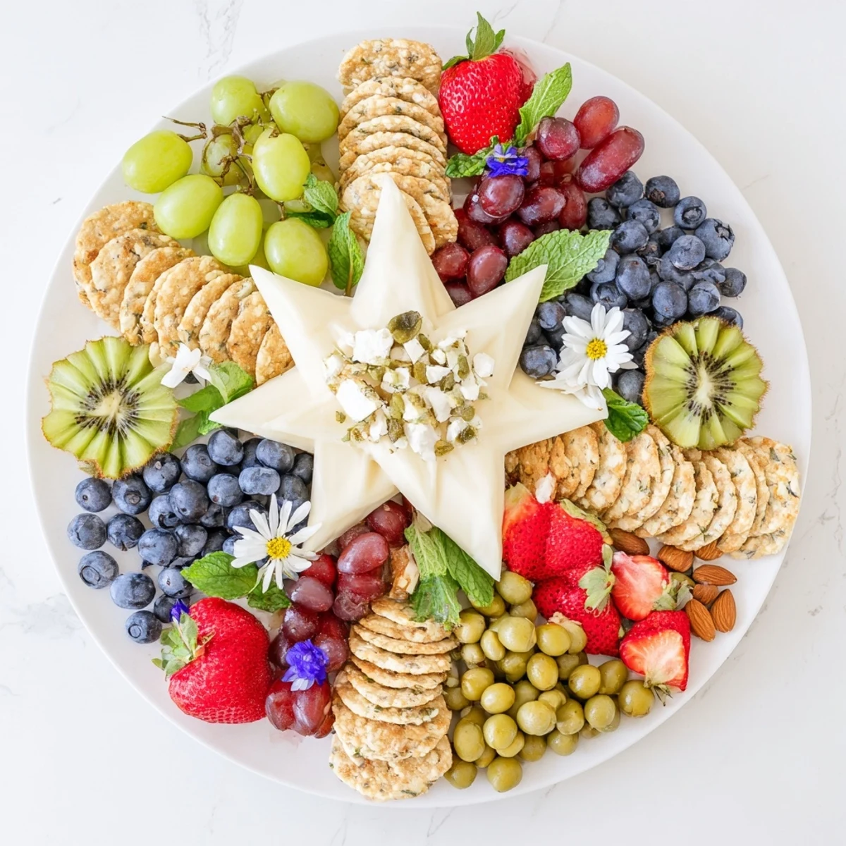 Imagine the artistry in this The Negative Space Puzzle, detailed with colorful fruits and savory bites in negative space.
