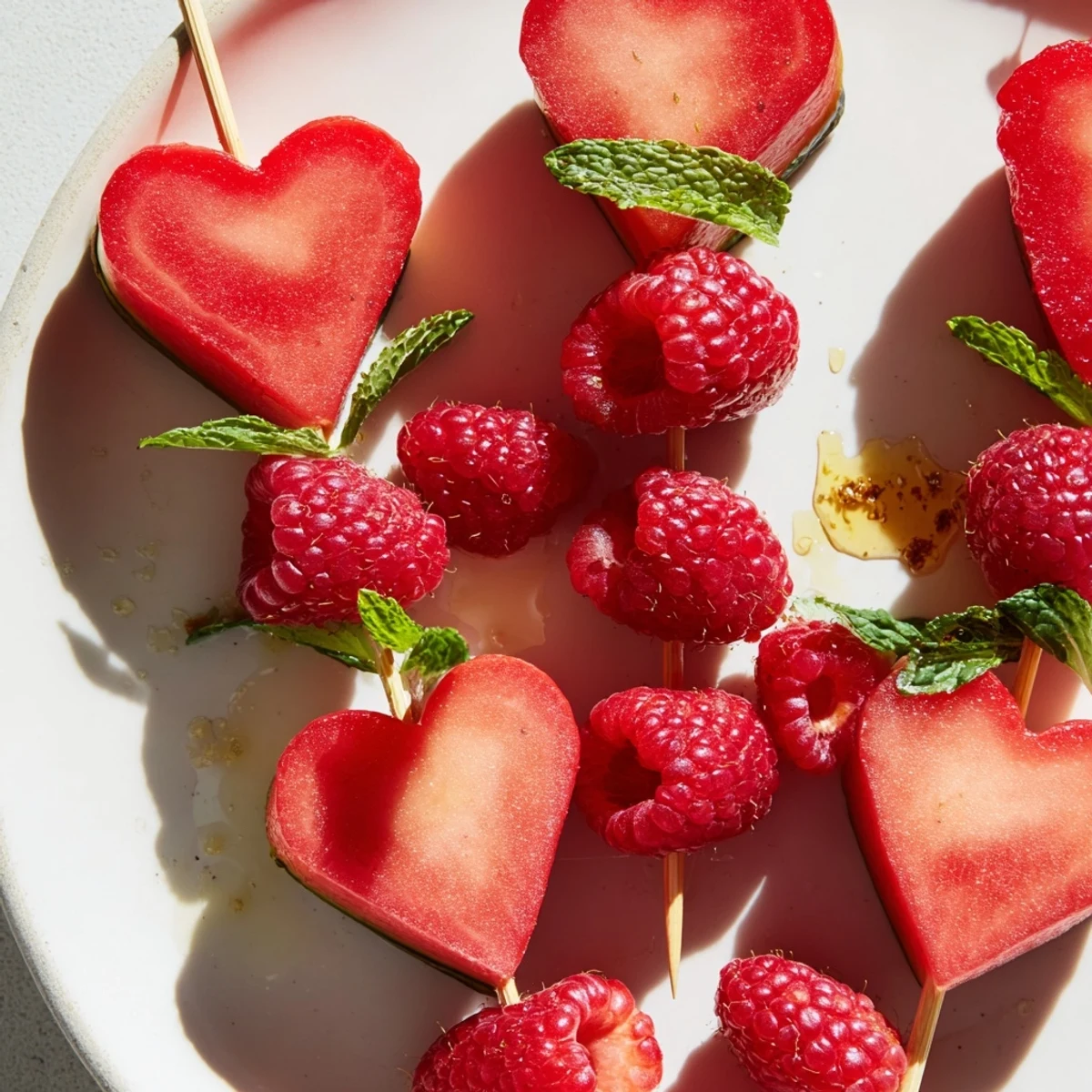 Red Heart Fruit Skewers
