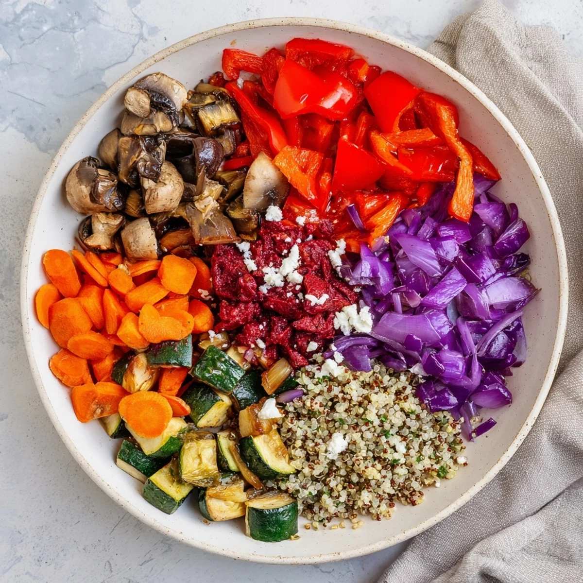 Close-up of The Spice Route, a vegetarian global cuisine with a medley of aromatic ingredients.