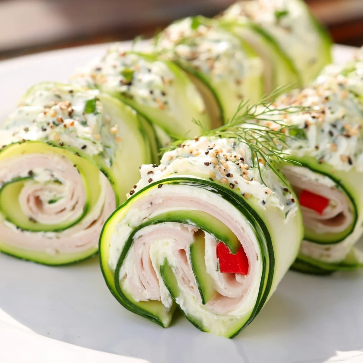 Cucumber Roll-Ups Low-Carb Snack