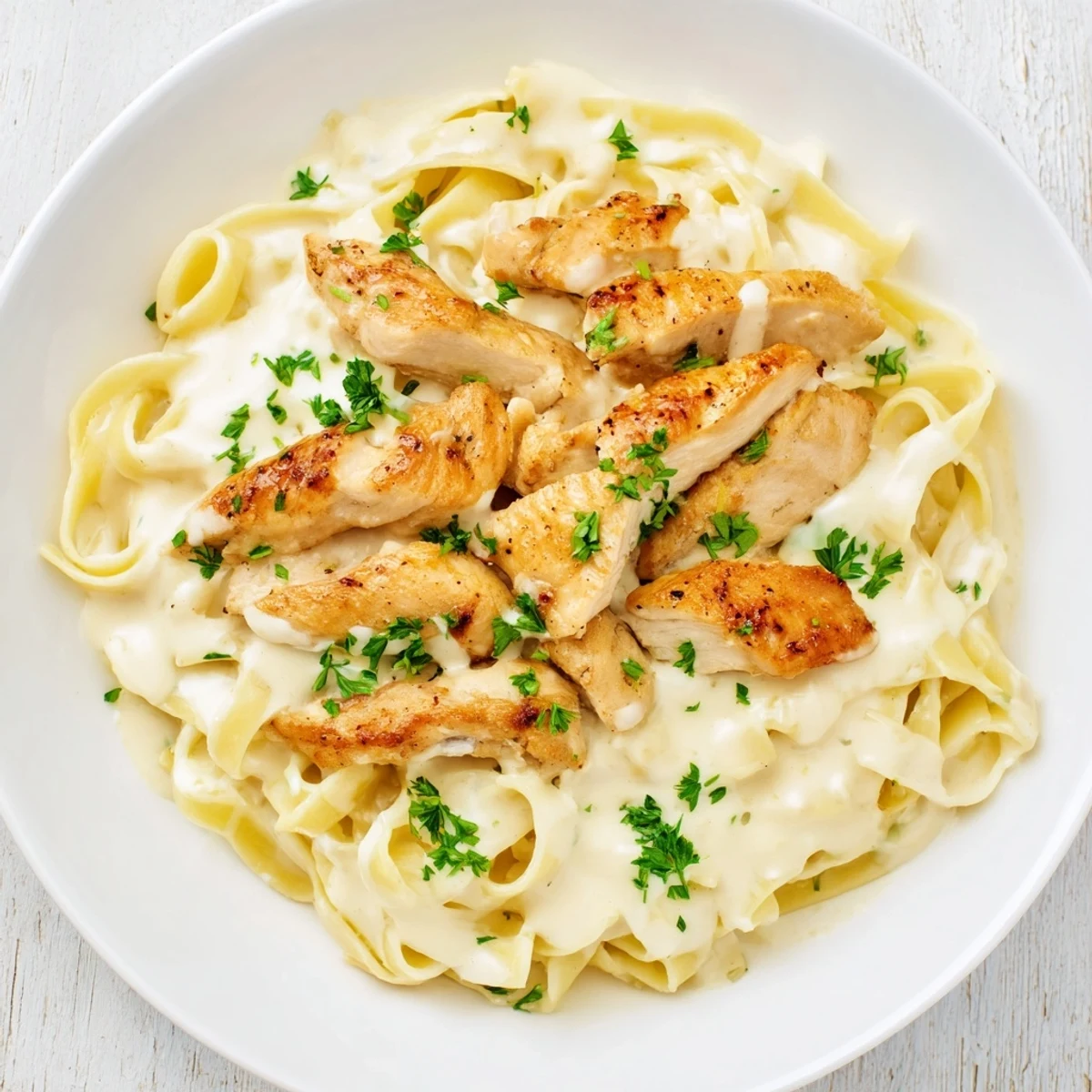 Skillet Chicken Alfredo