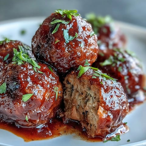 Grape Jelly and Chili Sauce Meatballs simmer in a sticky, glossy sauce inside a slow cooker, perfect for game day.