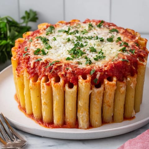 honeycomb pasta cake bake