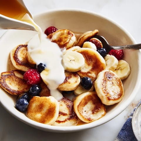 Mini Pancake Cereal Breakfast