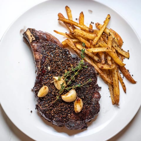 Classic Peppercorn Ribeye Fries