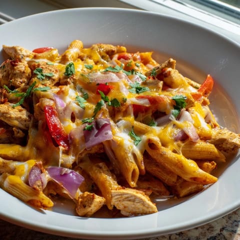Baked Salsa Chicken Pasta