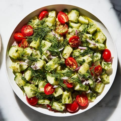 Simple Cucumber Dill Salad