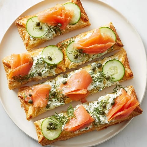 Savory Étoiles Filantes Assiette de Fin dAnnée: flaky puff pastry stars layered with creamy herbed cheese and salmon.
