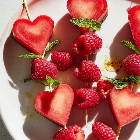 Red Heart Fruit Skewers