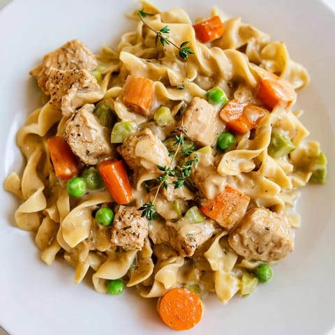 Creamy Chicken Egg Noodles