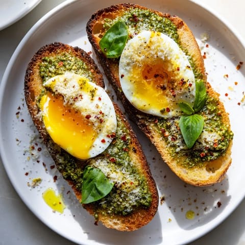 Pesto Egg Toast Delight