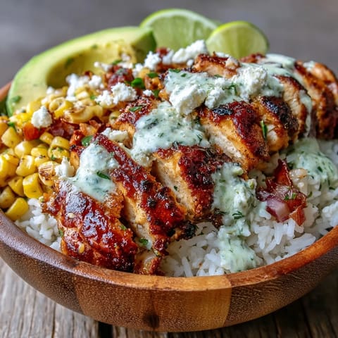 Street Corn Chicken Rice Bowl