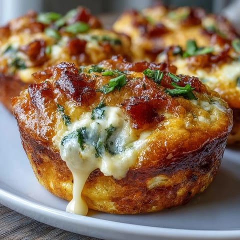 Savory egg muffins packed with lean ham, diced vegetables, and gooey cheese—ideal for quick breakfasts or healthy snacks.