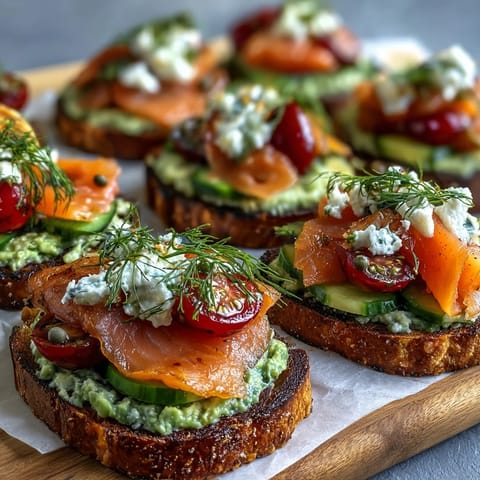Spring Brunch Avocado Toast Board