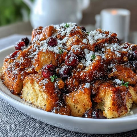 Blueberry Pancake Casserole Baked in the Oven: a golden, fluffy breakfast bake layered with juicy blueberries and a sprinkle of sugar.
