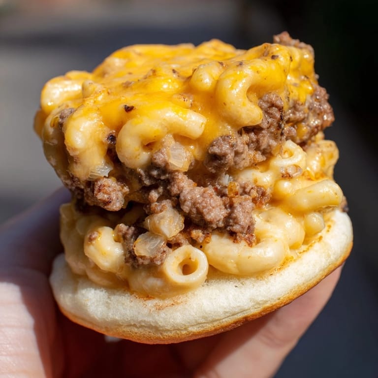 Warm, cheesy Mac and Cheese Cheeseburger Cups: savory beef and creamy mac blends perfectly.