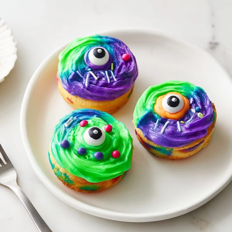 Delightful Cream Soda Monster Cake Pancake Muffins perfect for kid-friendly breakfasts or fun parties.