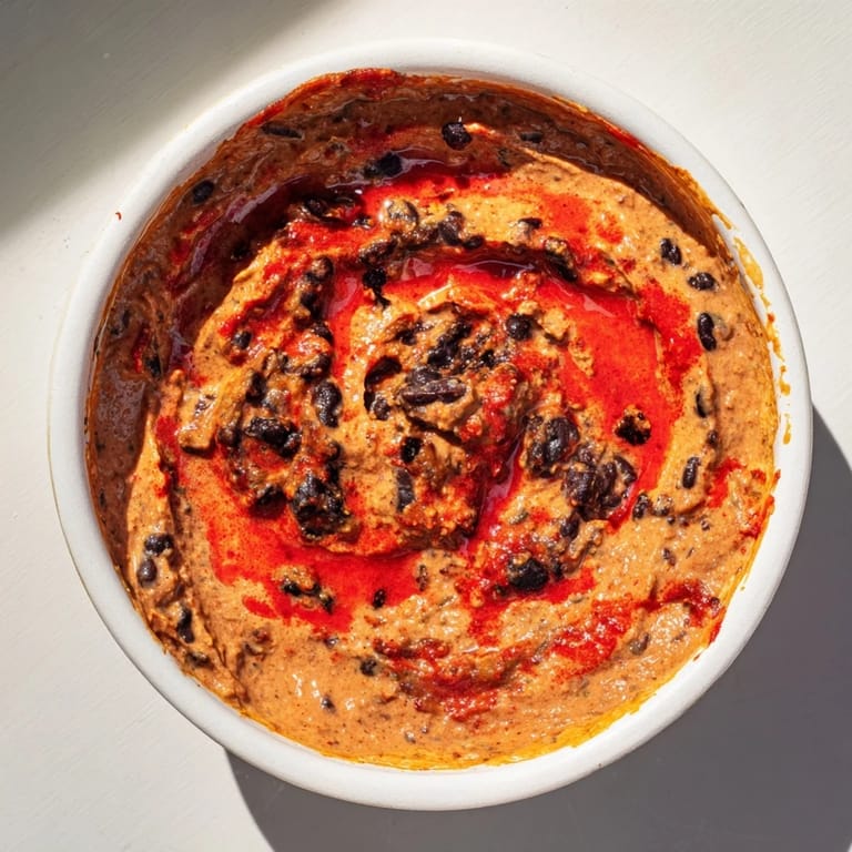 Picture a vibrant bowl of Spicy Black Bean Dip; a quick, flavorful dip, perfect for parties!