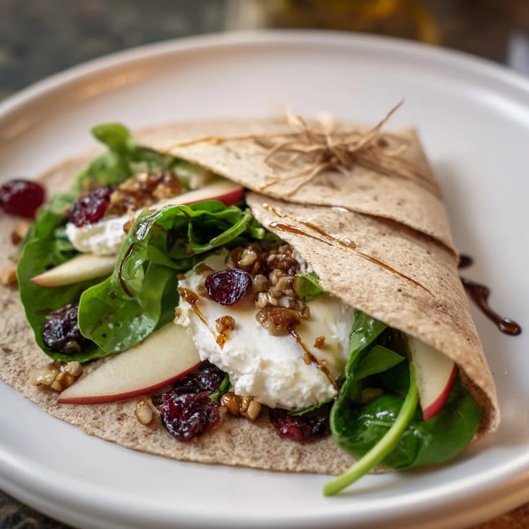 These easy Cranberry Goat Cheese & Walnut Wraps showcase the sweet cranberries alongside creamy goat cheese.
