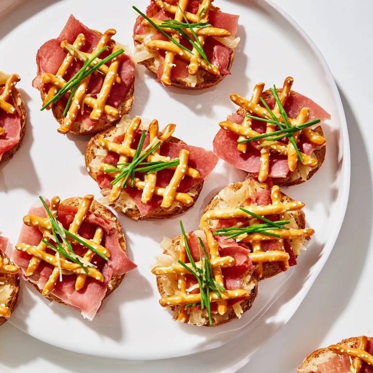 Imagine biting into The Lattice Window, with its crisp pretzel lattice and layers of delicious cheeses and meats.