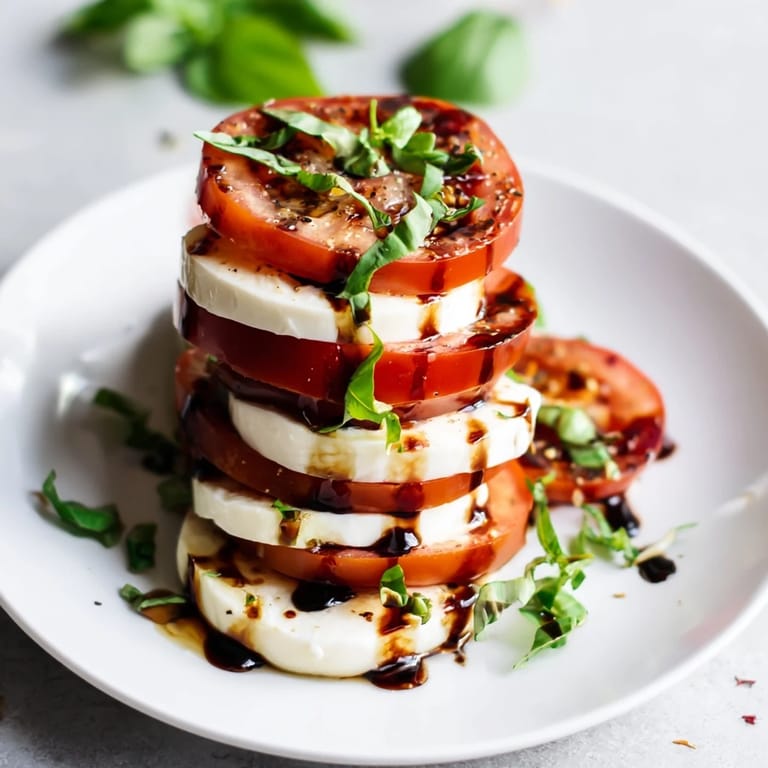 Bright red tomatoes and creamy mozzarella create the stunning layers of this Tuscan Pillar recipe.