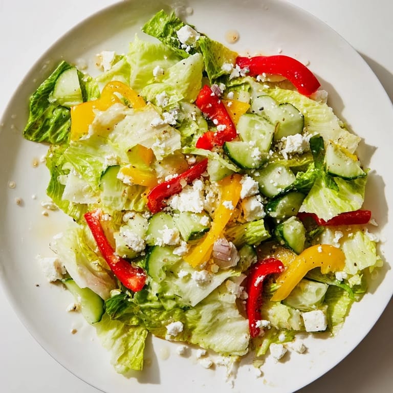 Vibrant image of Bella Hadid Salad featuring colorful veggies and creamy feta, perfectly tossed.