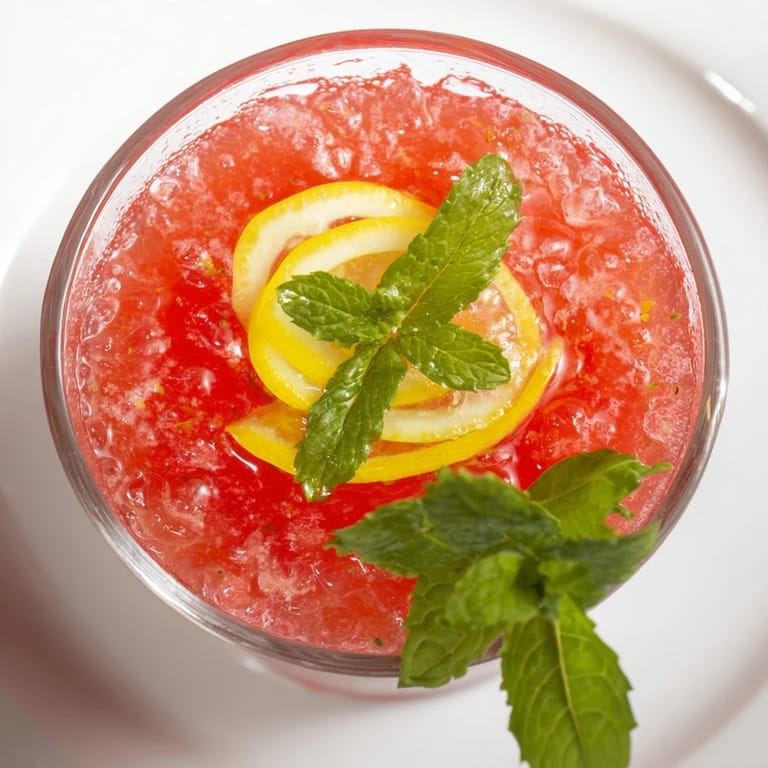 Bright pink strawberry DIY fruit refresher drinks glistening with condensation, ready to beat the heat.