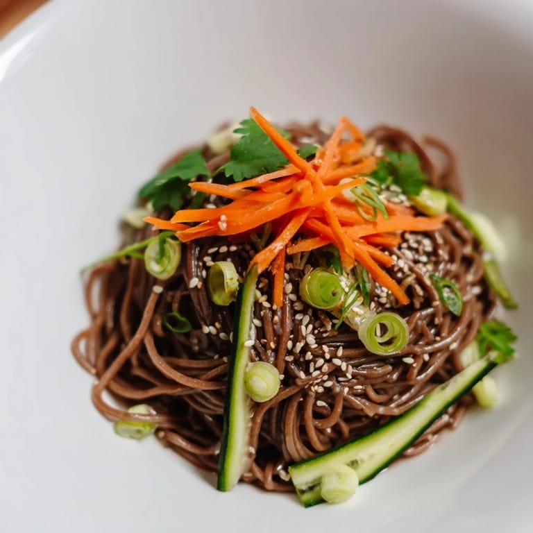 Enjoy a refreshing vegetarian Chilled Noodle Lunch Cups, a quick and easy Asian-inspired meal prep idea.