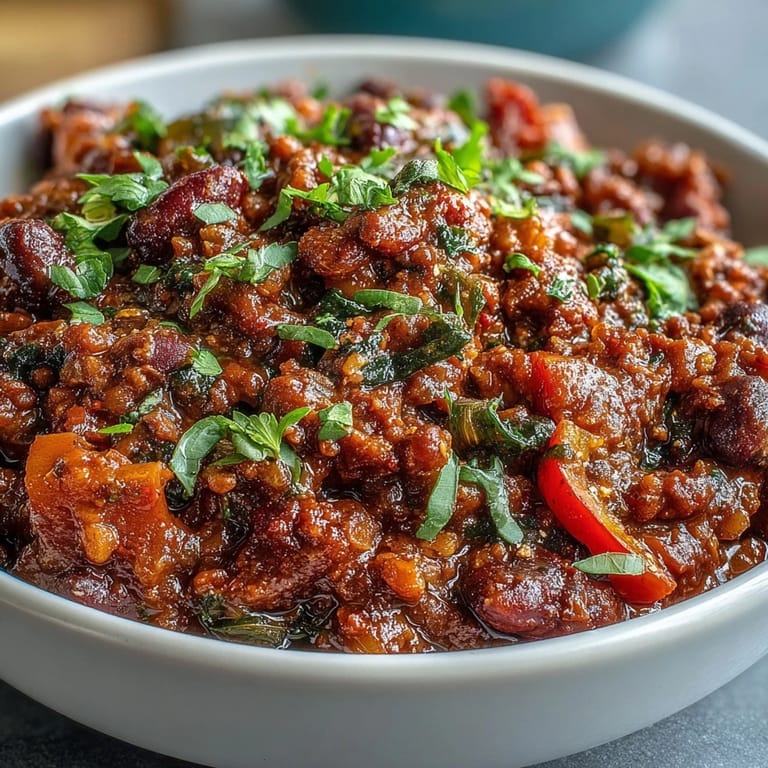Easy one-pot turkey chili recipe with beans, loaded with colorful peppers, tomatoes, and smoky spices for a nutritious dinner.  