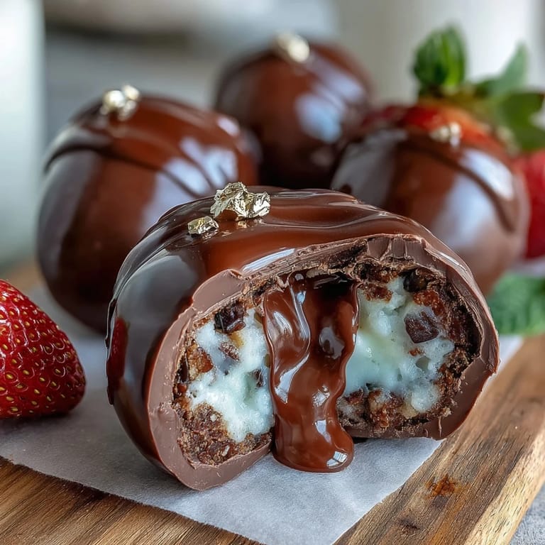 Elegant Easter eggs filled with crunchy hazelnut and crisped rice, wrapped in vibrant strawberry-flavored white chocolate, perfect for holiday gifting.